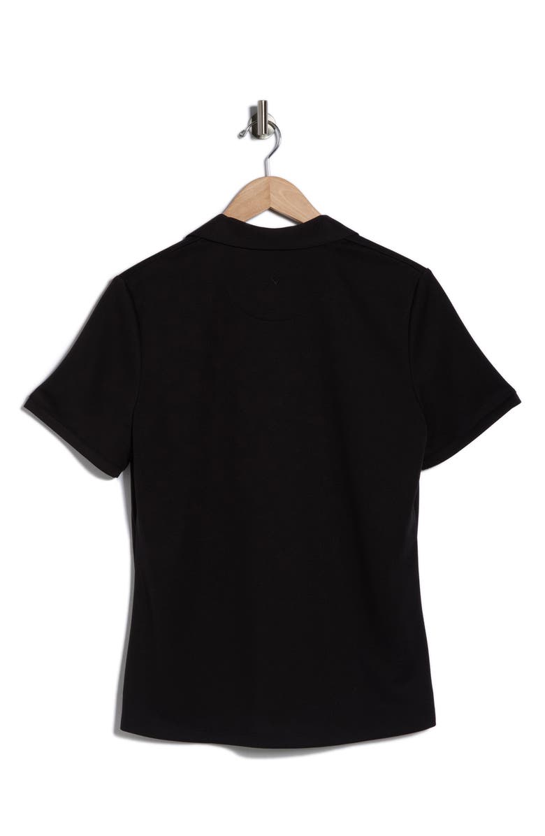 Callaway Textured Polo, Alternate, color, Black