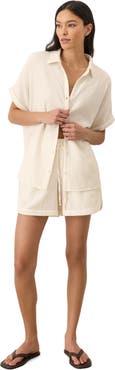 Pact Organic Cotton Coastal Double Gauze Shorts