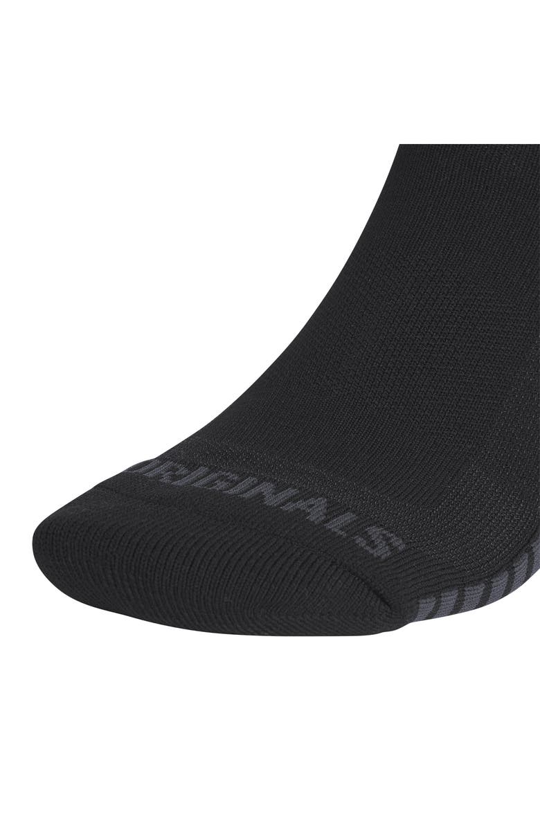 adidas Tech Originals 3-Pack Quarter Socks, Alternate, color, Black/ Grey Three/ White