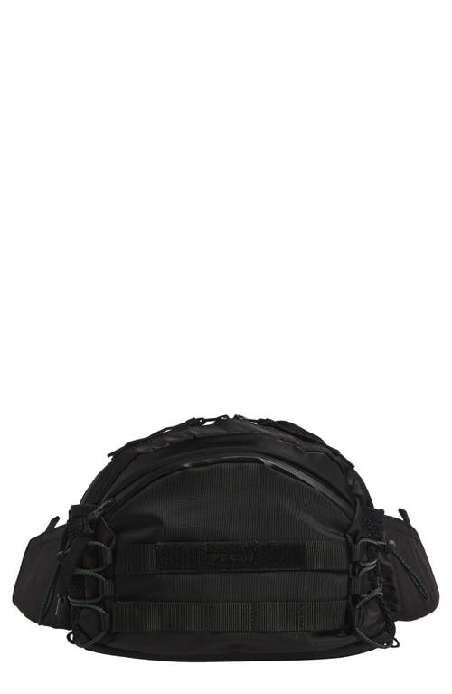 Sacai Hike Tech Canvas Belt Bag In Black