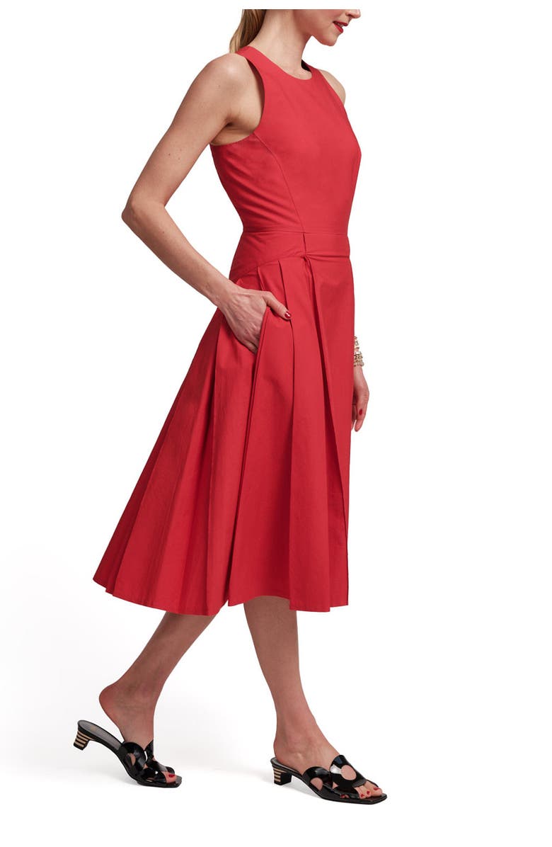 Frances Valentine Monique Dress Solid, Alternate, color, Red
