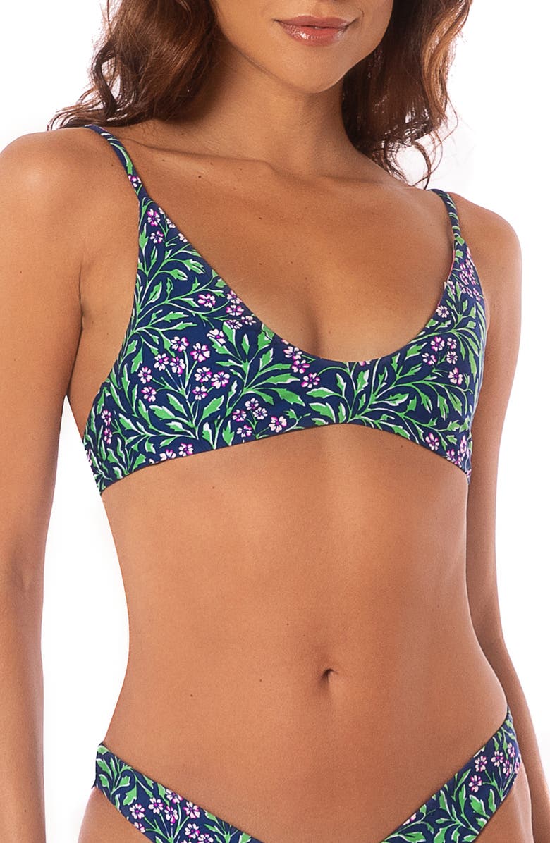 Maaji Water Rose Creta Bikini Top, Main, color, 
