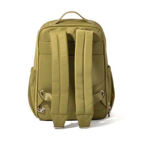 Baggallini Tribeca Expandable Laptop Backpack In Sage Twill