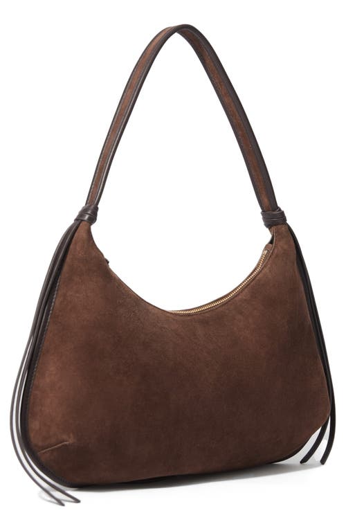 & Other Stories Fringe Suede Shoulder Bag In Brown
