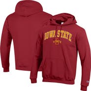 Champion Men's Champion  Cardinal Iowa State Cyclones Arched Logo Fleece Pullover Hoodie