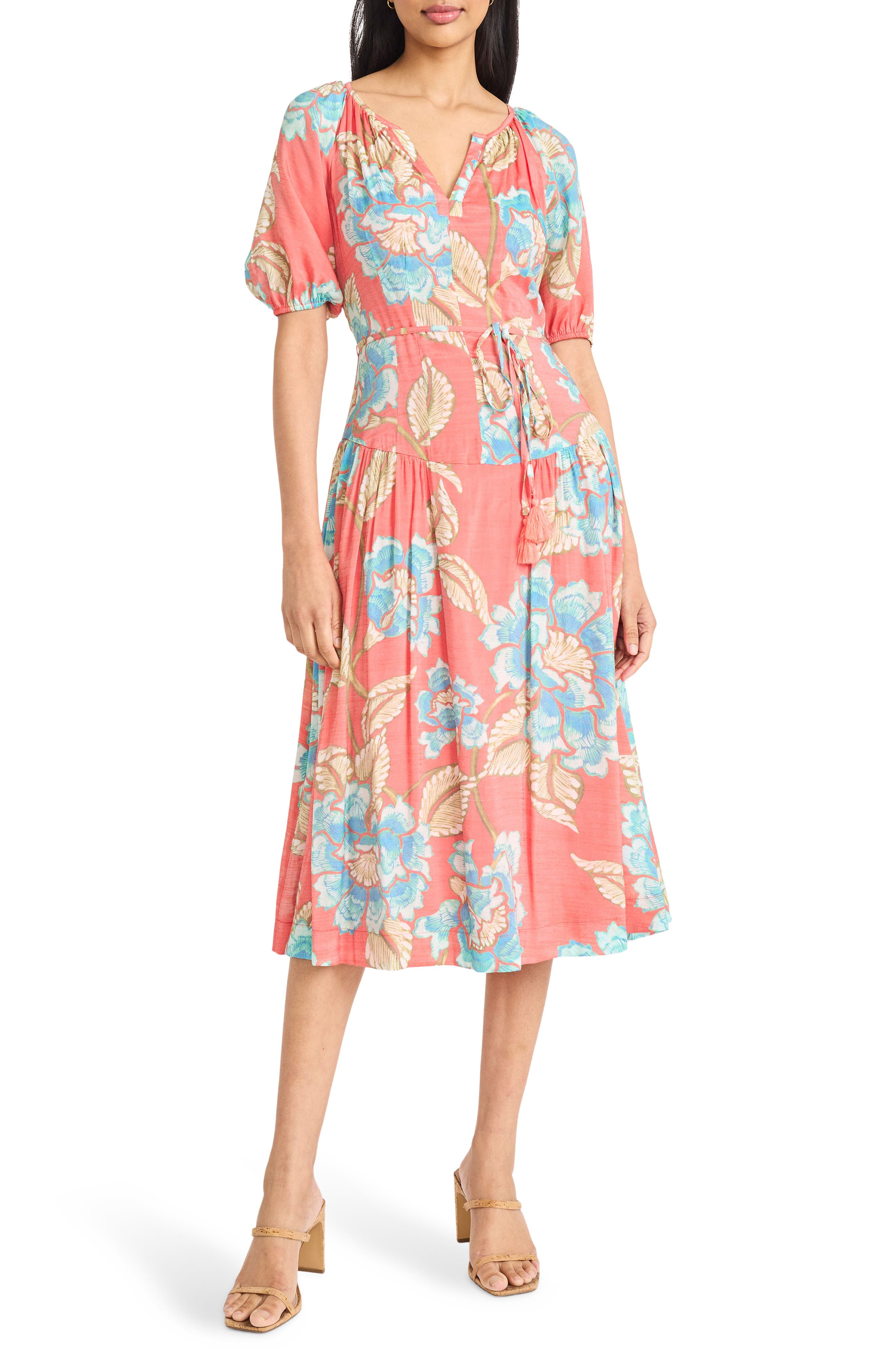 Split Neck Midi Dress - image 5