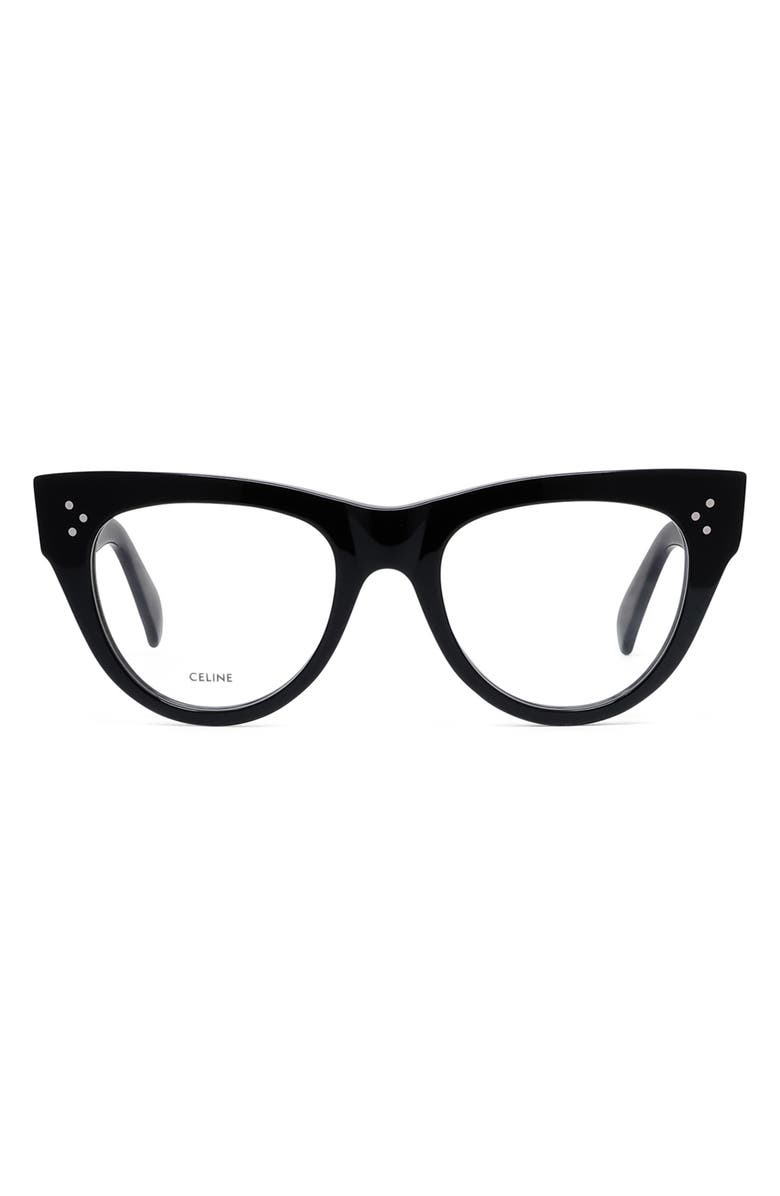 CELINE Bold 3 Dots 52mm Butterfly Reading Glasses, Main, color,
