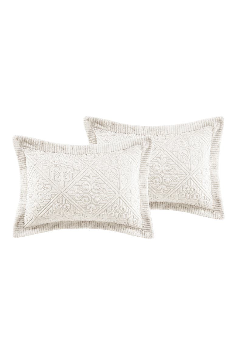 Westland Quilted Plush Bedspread Set, Alternate, color, IVORY