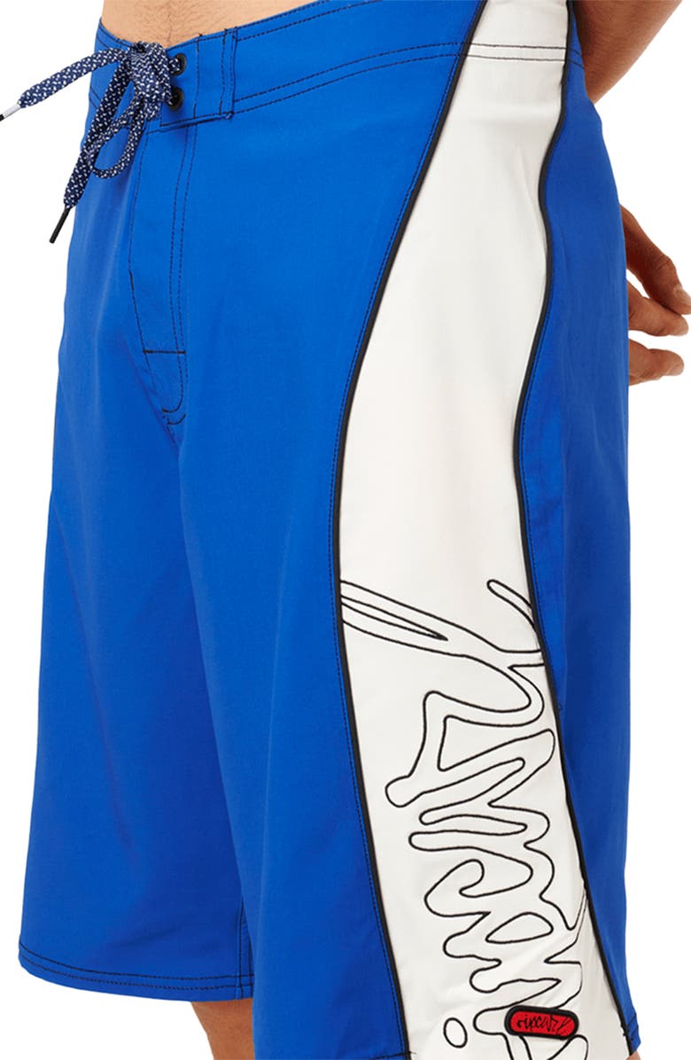 Rip Curl Mirage Panel Beater Volley Swim Trunks, Alternate, color, Cobalt