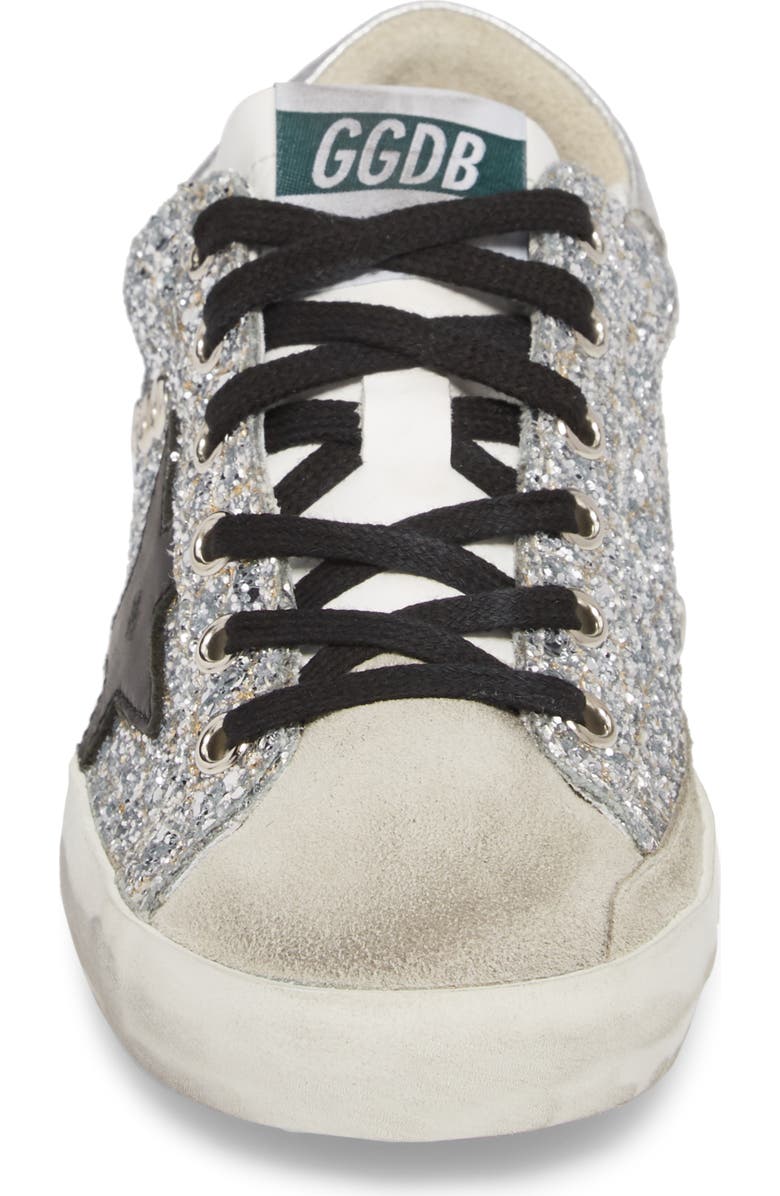 Golden Goose Glitter Superstar Lace-Up Sneaker, Alternate, color,