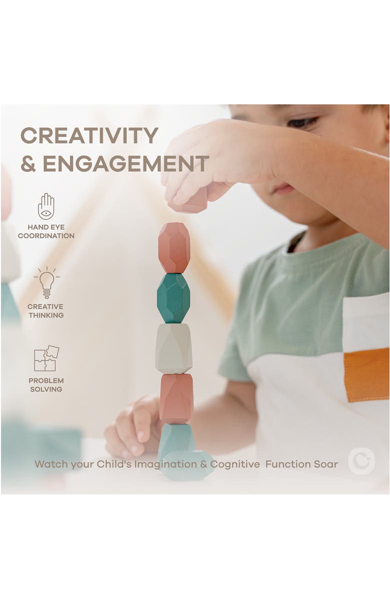 Comfy Cubs Stacking Blocks for Toddlers, Alternate, color, Dino Pack