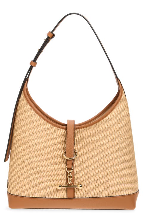 Kite Raffia Hobo Bag
