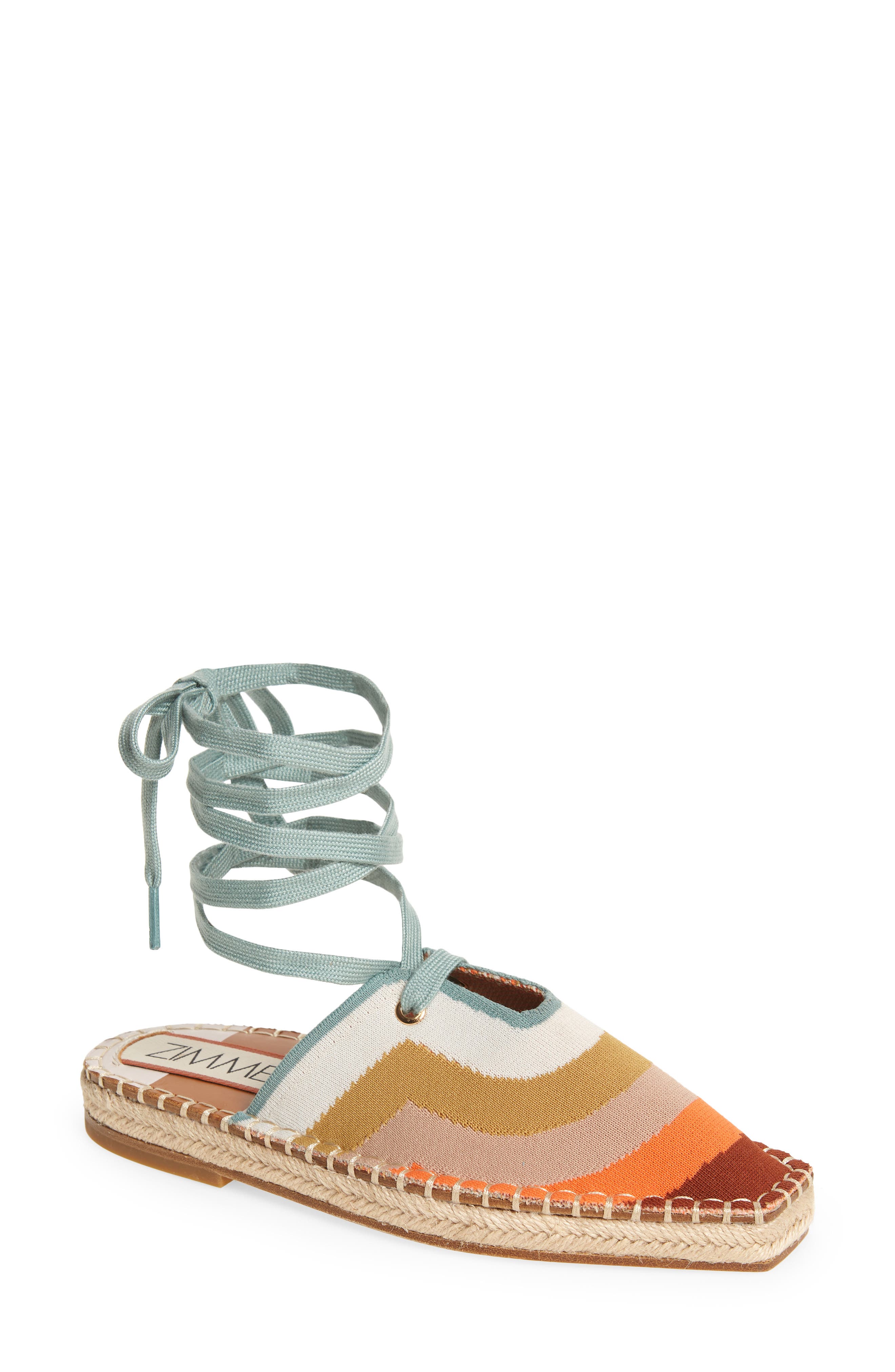 Zimmermann Chisel Toe Espadrille Flat, Main, color, 