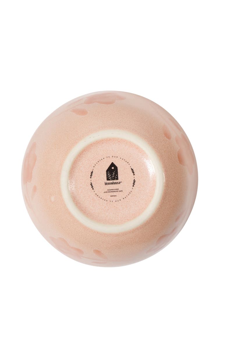 Porto Petals 6.4 Inch Cereal Bowls Set of 4, Alternate, color, Blush Pink
