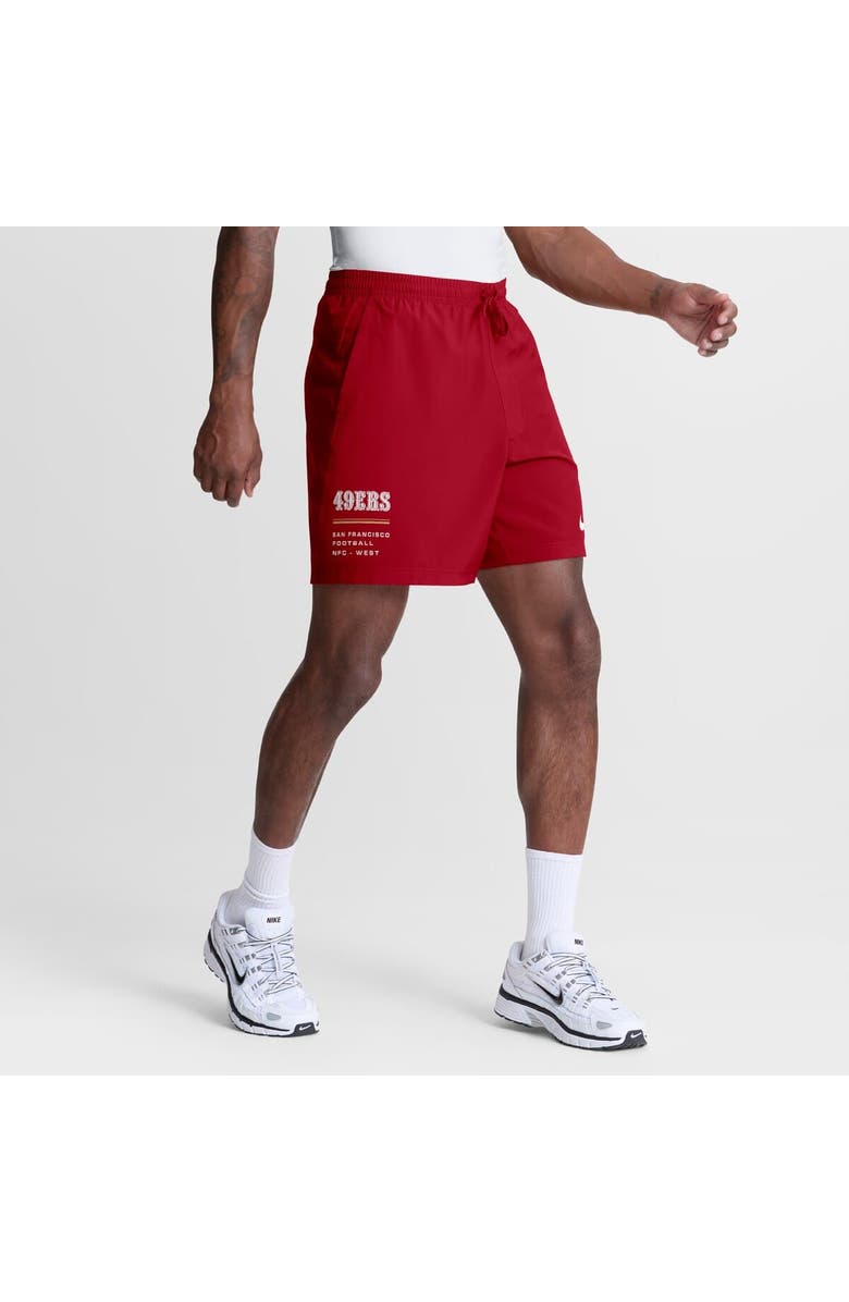 Nike Men's Nike Scarlet San Francisco 49ers Form Dri-FIT Shorts, Main, color, Scarlet
