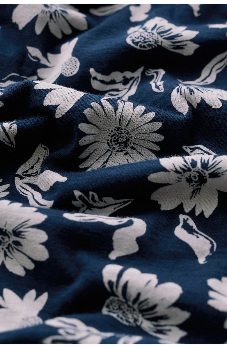 Seasalt Cornwall Enor Floral Print Organic Cotton Fit & Flare Midi Dress, Alternate, color, Floral Lawn Sea Cave
