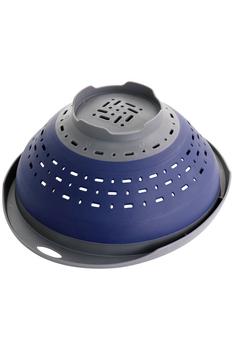 Bluemarine Collapsible Polypropylene Colander, Alternate, color, Navy