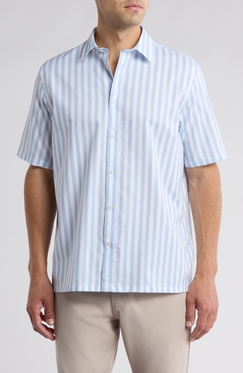 Ted Baker London Stripe Cotton Button-Up Shirt, Main, color,