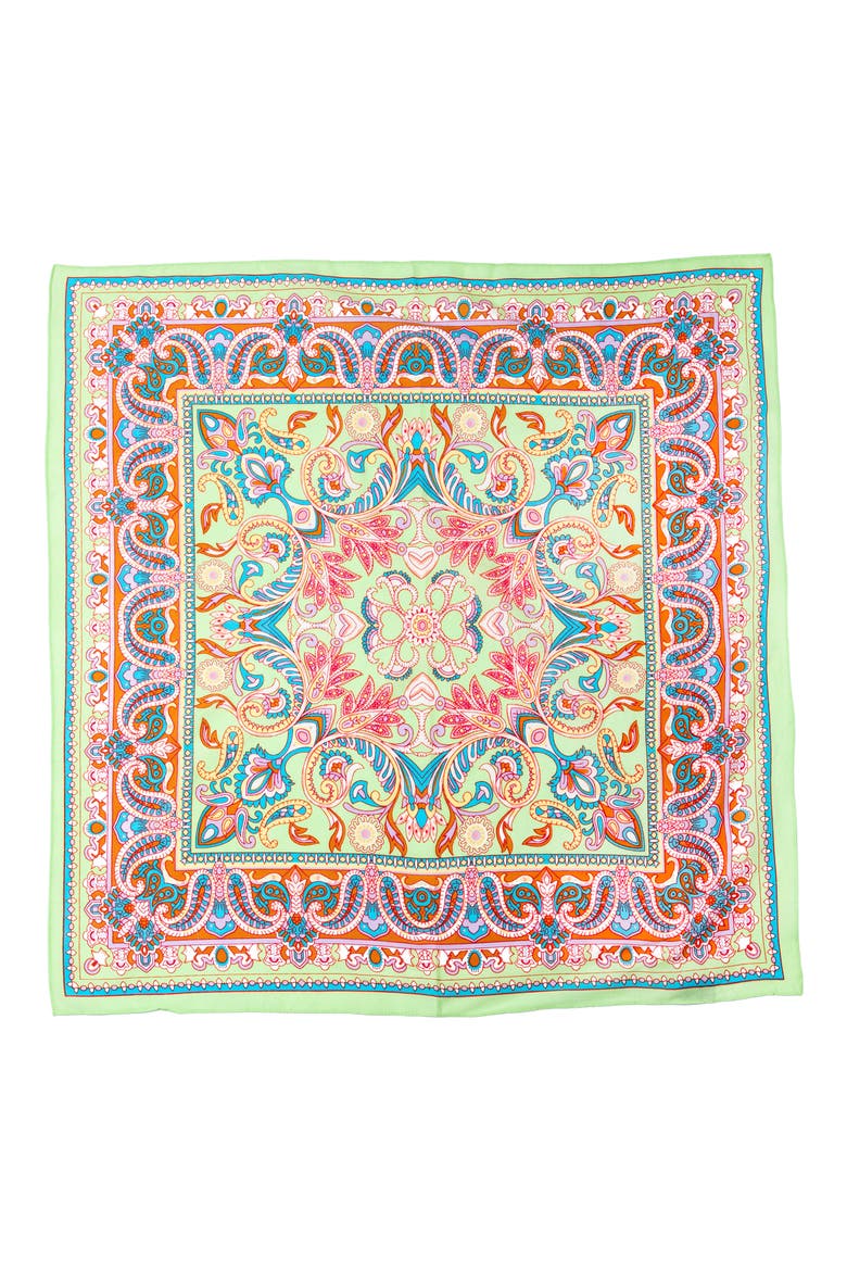 Oversized Paisley Scarf, Alternate, color, PASTEL GREEN