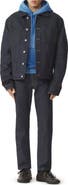 Lanvin Classic Jacket In Denim And Wool Flannel