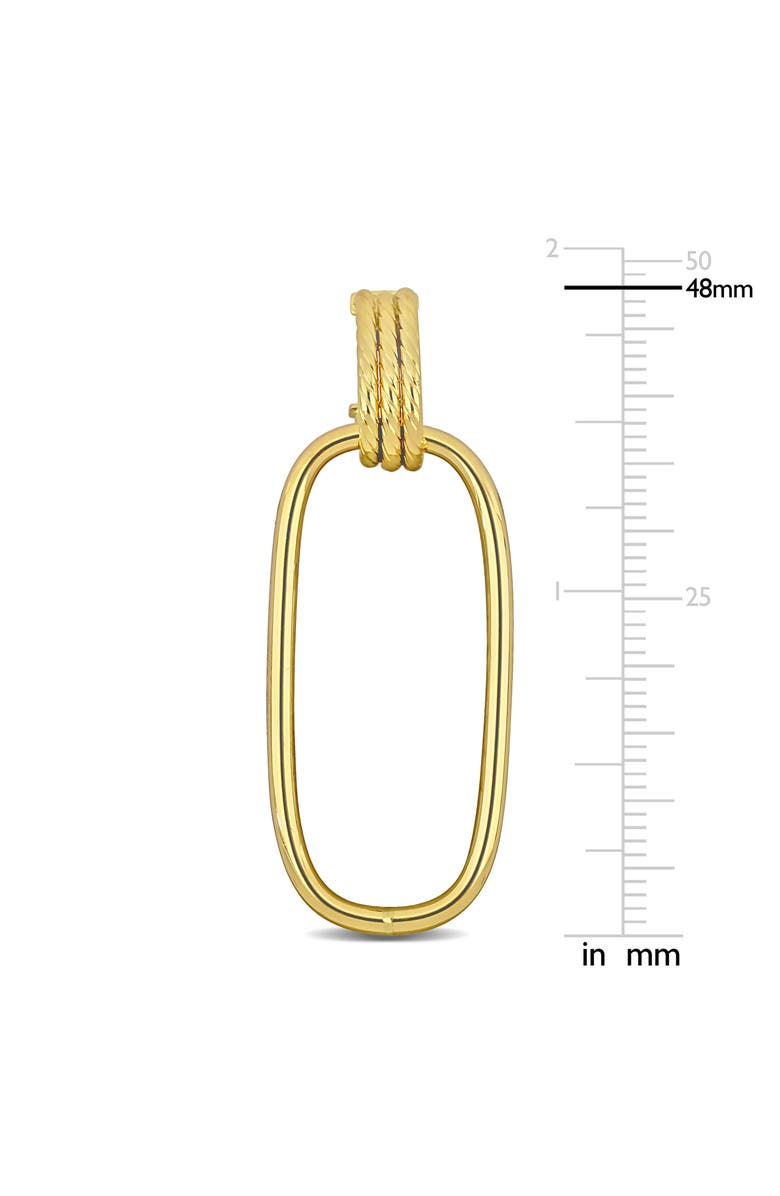 Julianna B. Open Huggie Drop Earrings 10k, Alternate, color, 10K Yellow Gold