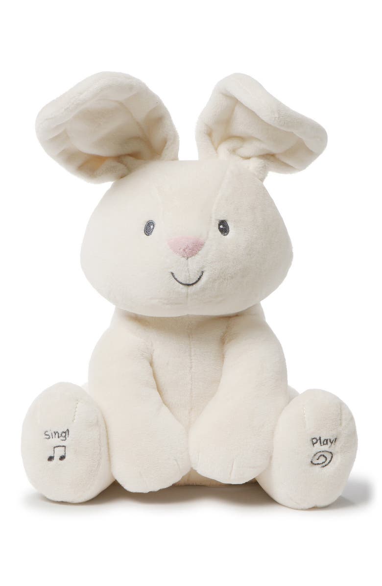 Gund Flora Musical Stuffed Animal, Main, color, Cream