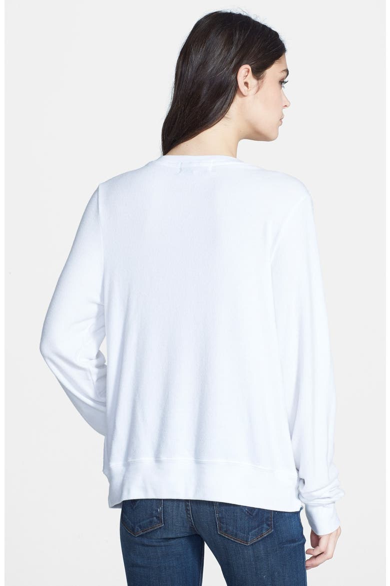 'Soldier Boy' Long Sleeve Sweatshirt, Alternate, color, CLEAN WHITE