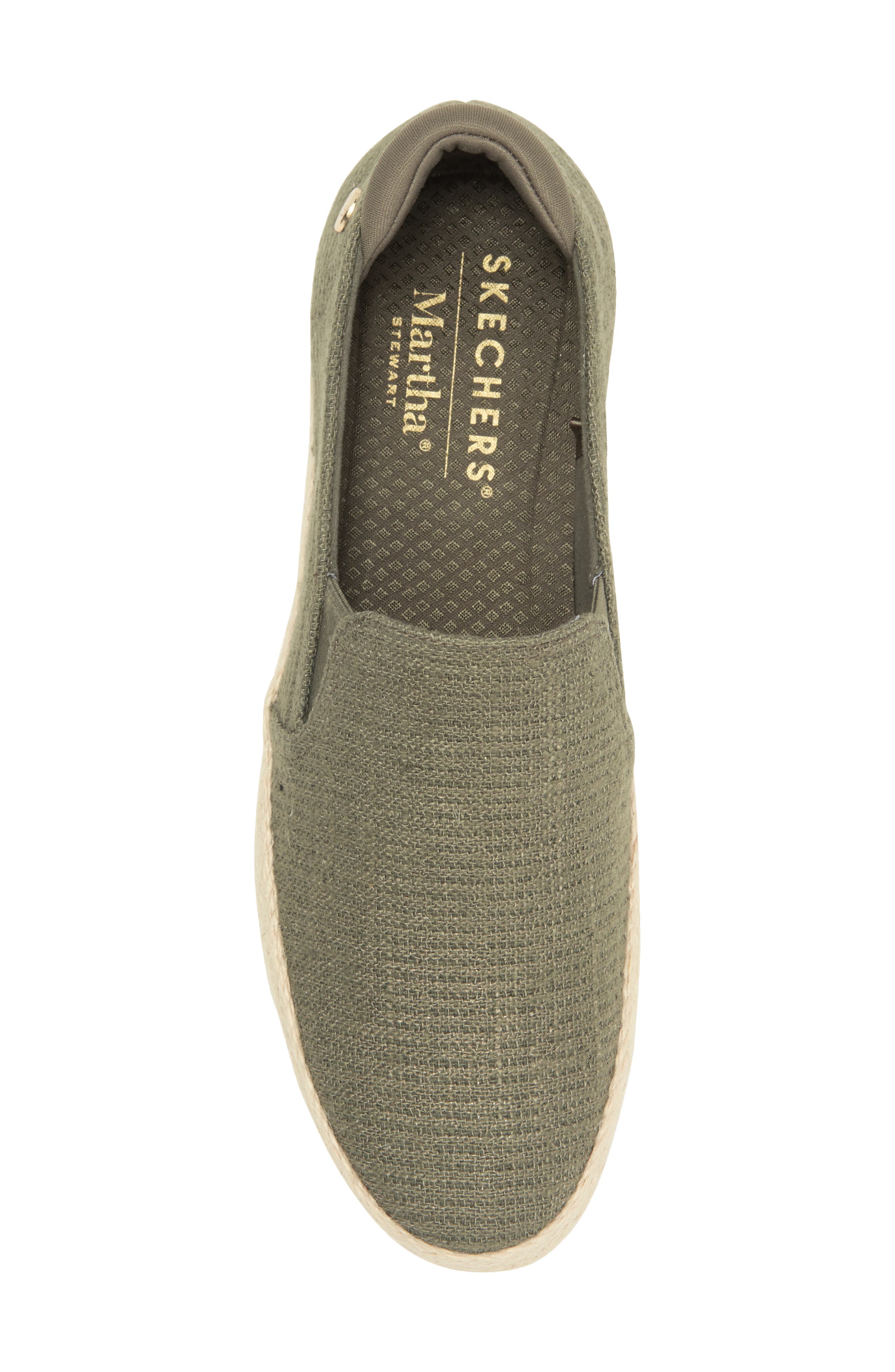 SKECHERS x Martha Stewart BOBS Sesame Slip-On Sneaker, Alternate, color, Olv-Olive
