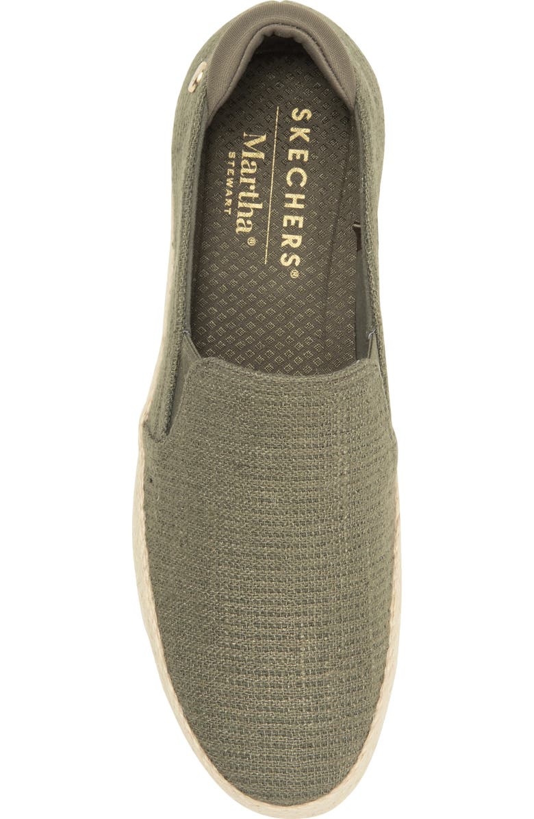 SKECHERS x Martha Stewart BOBS Sesame Slip-On Sneaker, Alternate, color, Olv-Olive
