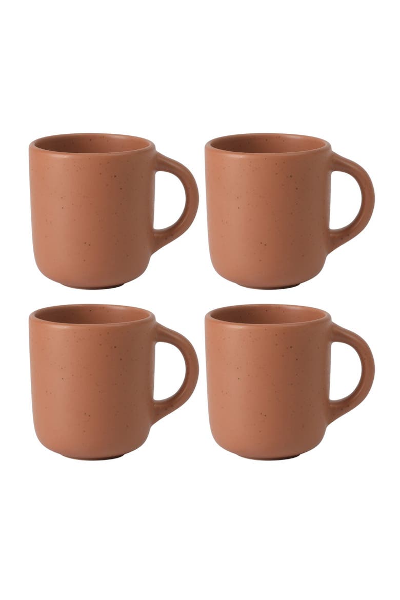 Corsica Clay 4 Piece Mug Set, Main, color, Burnt Apricot Terracotta