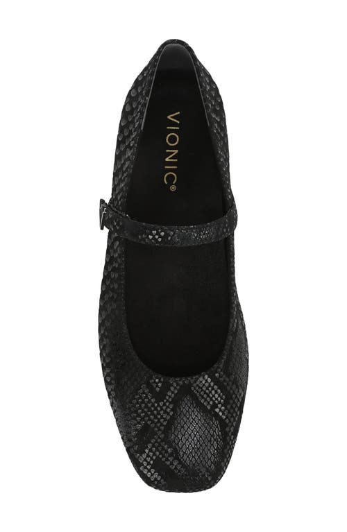 Vionic Alameda Mary Jane Flat In Black