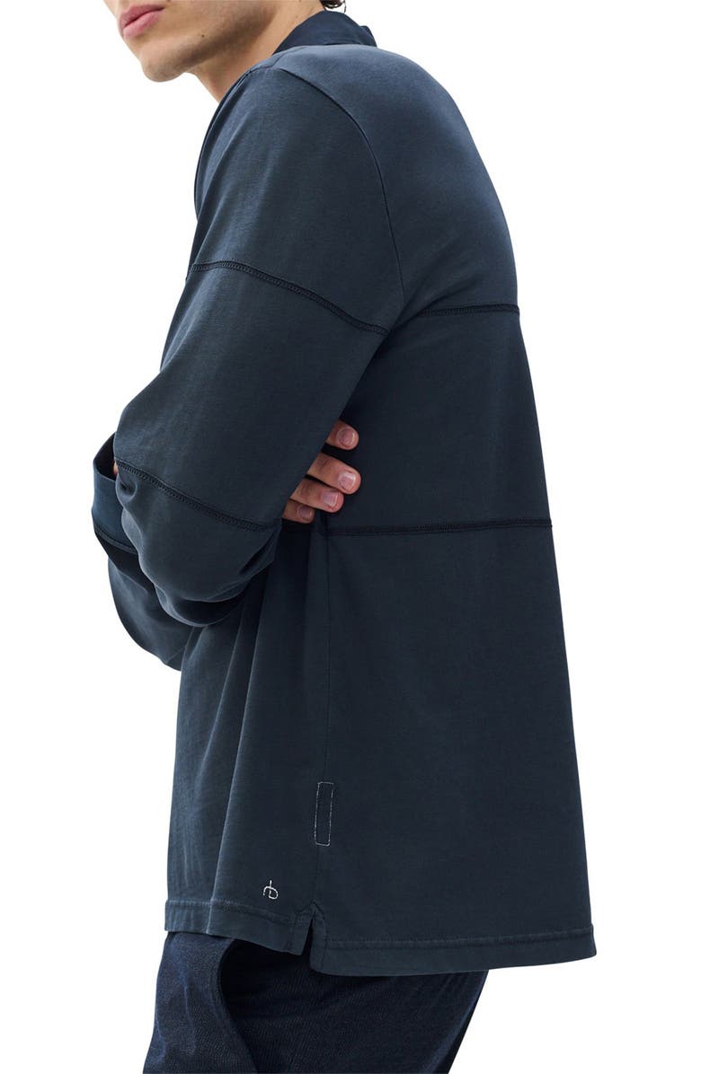 rag & bone Washed Rugby Shirt, Alternate, color, 