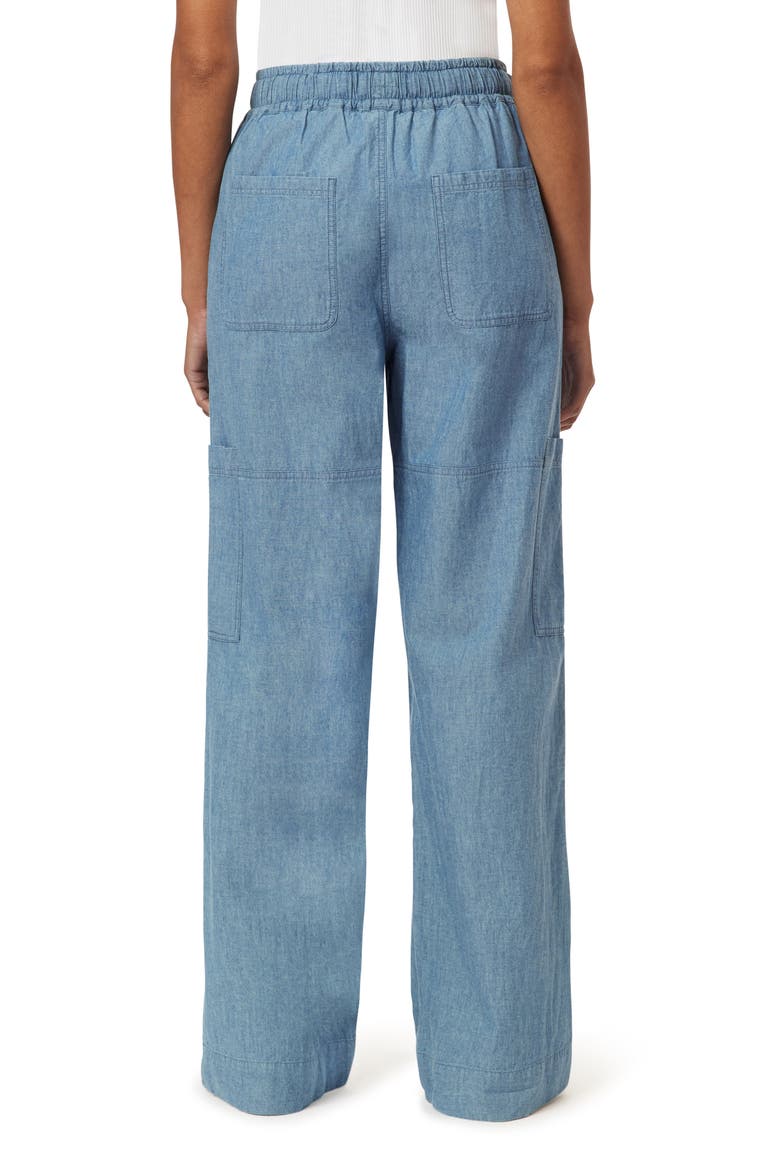 Noa Lightweight Chambray Straight Leg Pants, Alternate, color, BLUE MOON