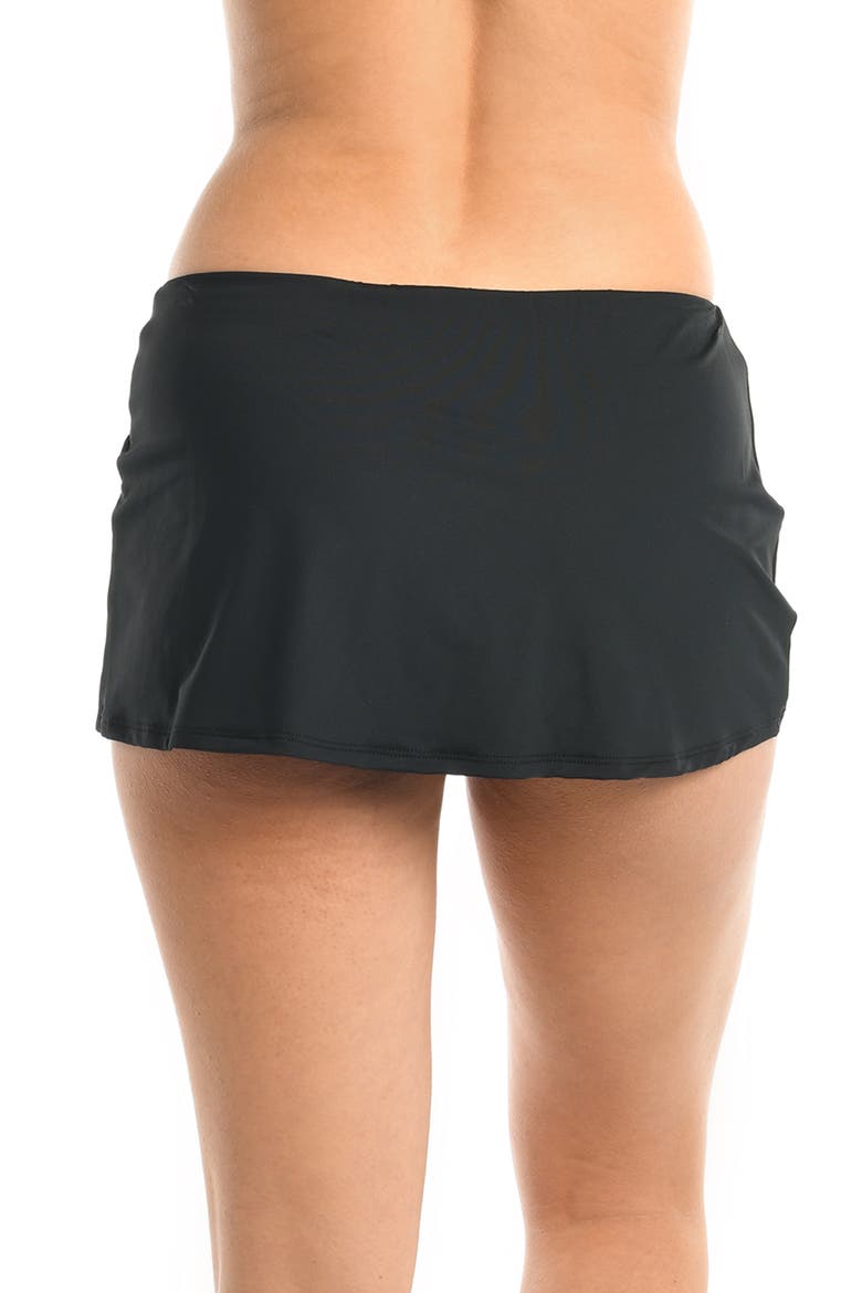 Island Goddess Skirted Bikini Bottoms, Alternate, color, BLACK