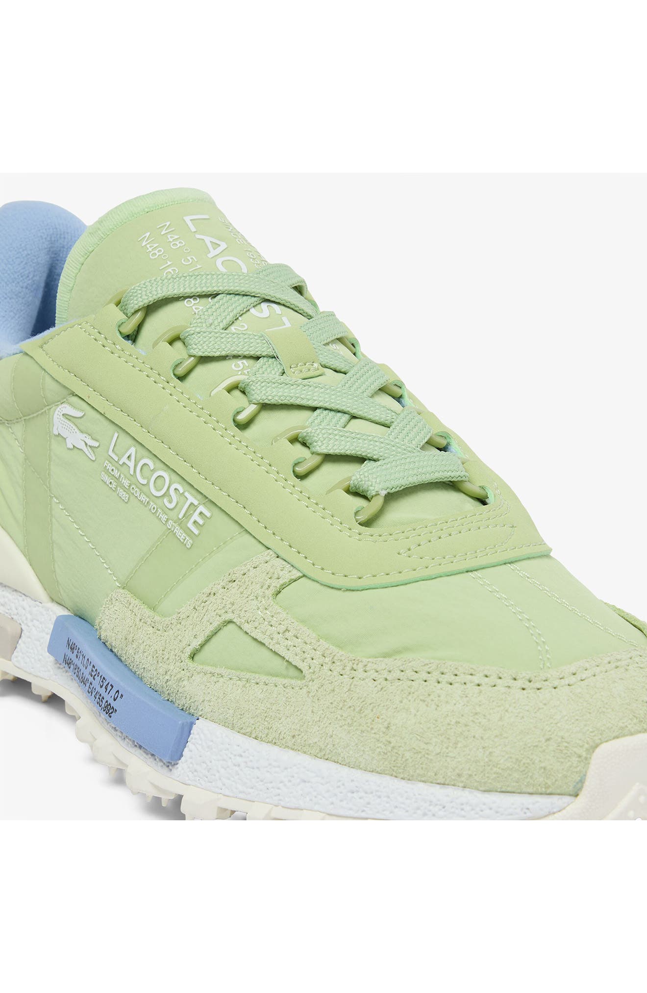Lacoste Elite Active Sneaker, Alternate, color, Light Green/ Light Blue