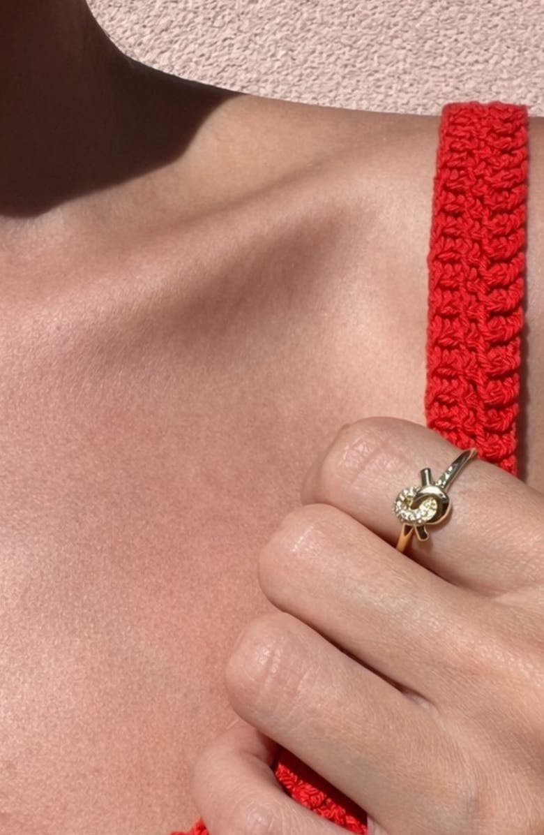 NATIVE GEM Love Knot Ring, Alternate, color, Gold