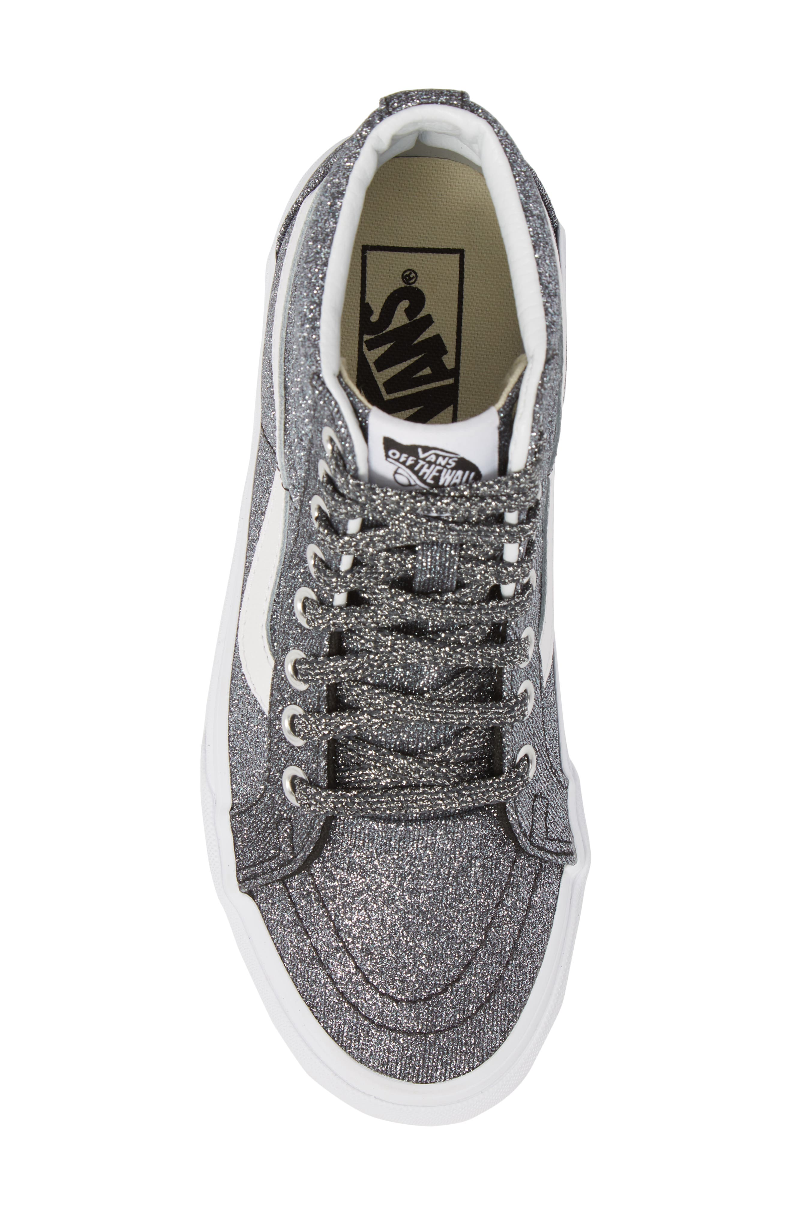 Vans UA Sk8-Hi Reissue Glitter Sneaker, Alternate, color, 