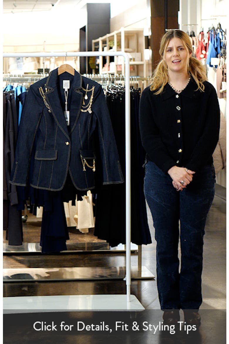 Love Token Danika Chain Denim Blazer video