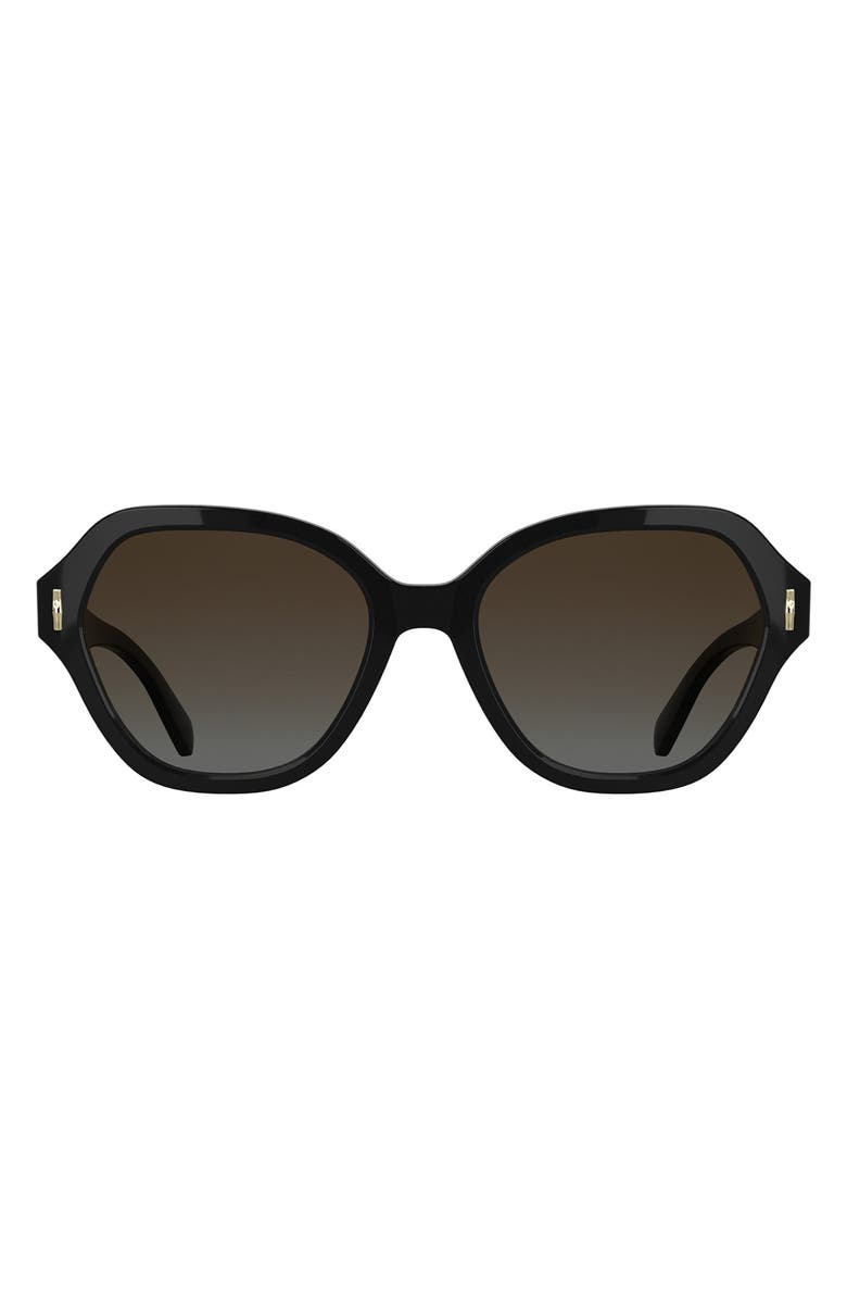 Longchamp Roseau 56mm Gradient Modified Rectangular Sunglasses, Main, color,