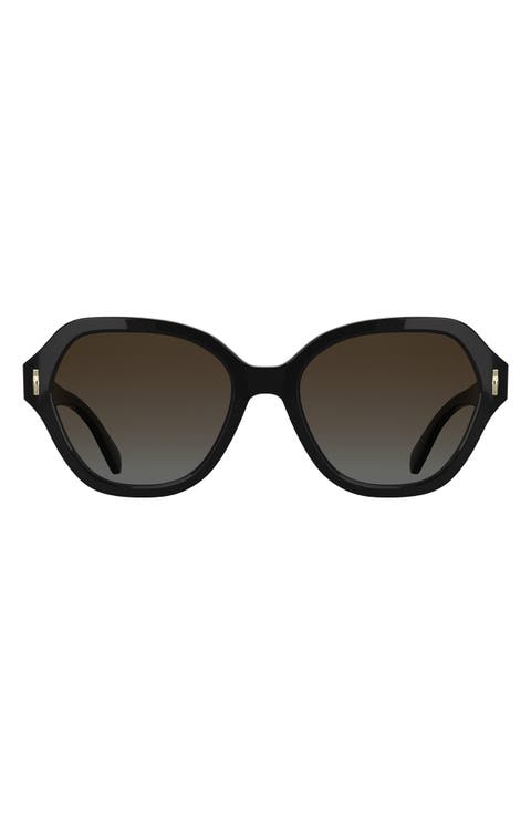 Roseau 56mm Gradient Modified Rectangular Sunglasses