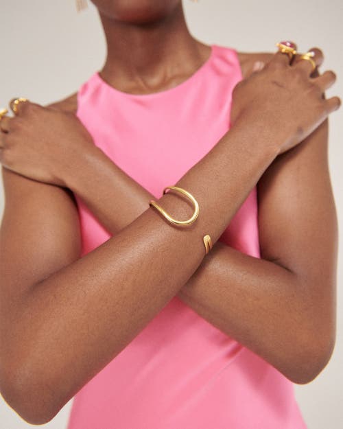 Ottoman Hands Nefeli Flow Cuff Bracelet In Gold