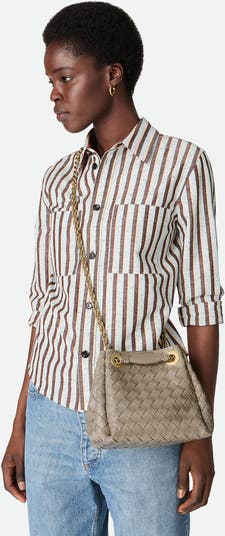 Bottega Veneta Small Parachute Chain Intrecciato Leather