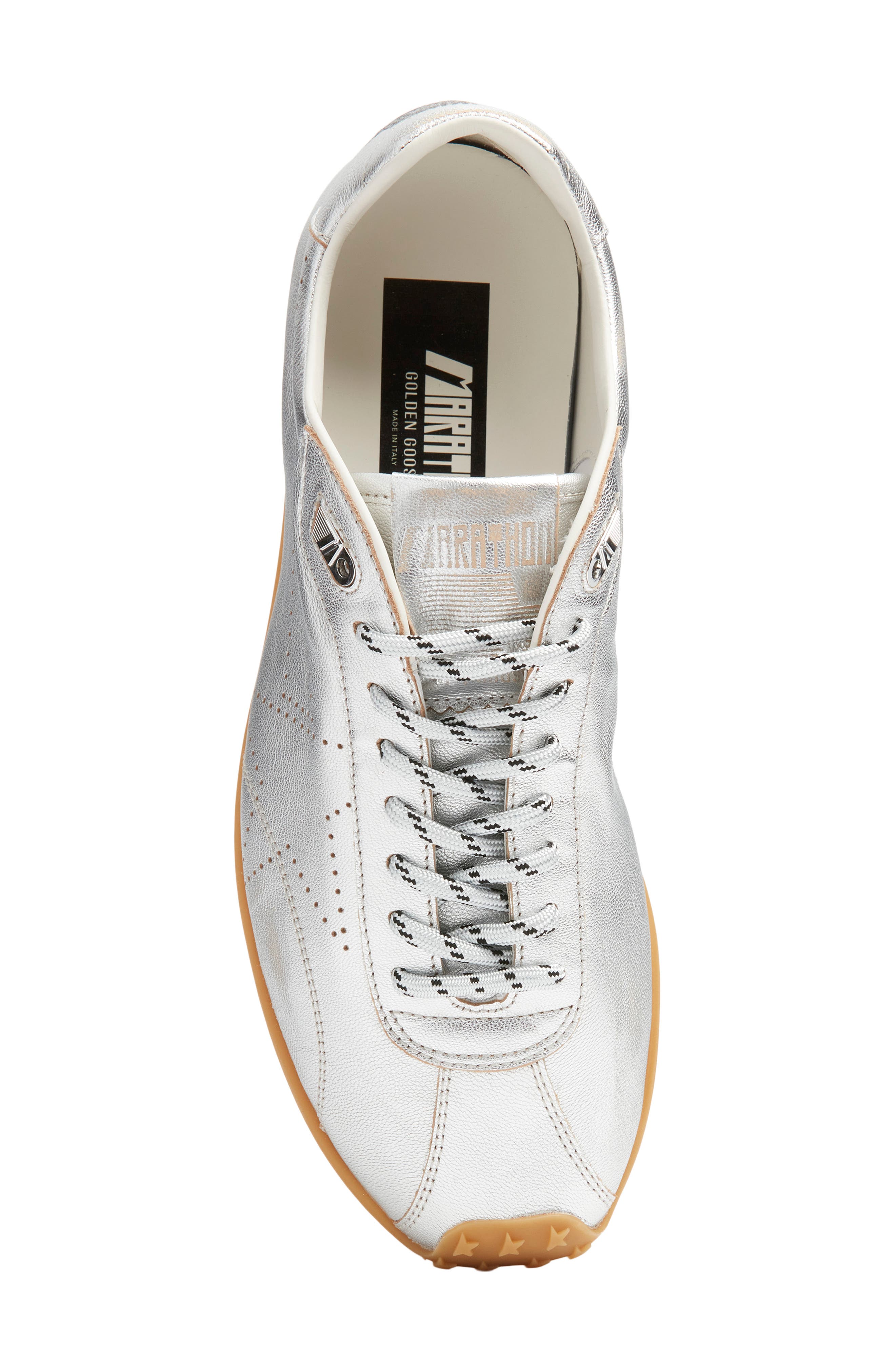 Golden Goose Marathon Speed Sneaker, Alternate, color, Silver