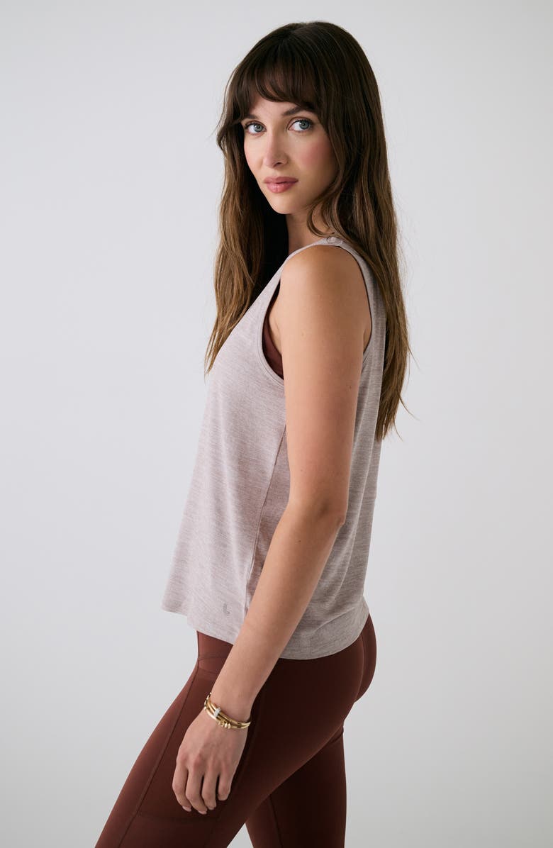 Lole Vital Tank, Alternate, color, Pebble Heather