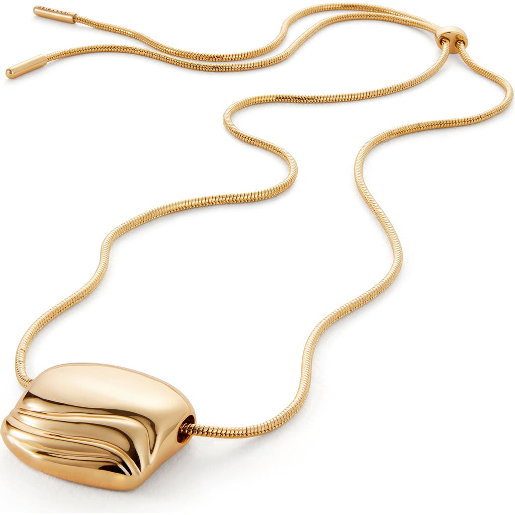 JENNY BIRD Rue Pendant Snake Chain Necklace in High Polish Gold at Nordstrom