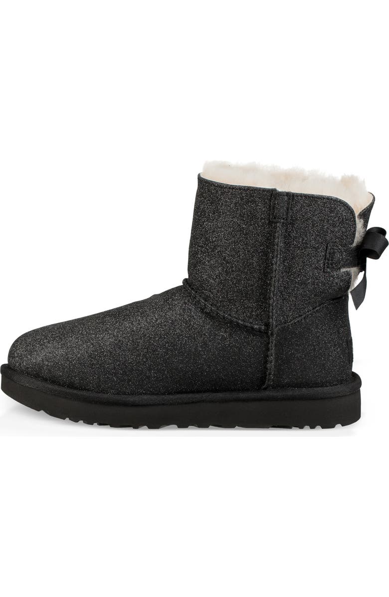 UGG<sup>®</sup> Mini Bailey Bow Sparkle Genuine Shearling Boot, Alternate, color,