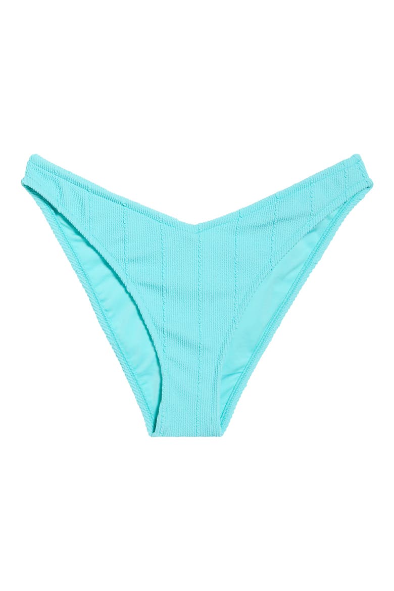 Vibe Surf High Cut Bikini Bottoms, Alternate, color, SEA BLUE