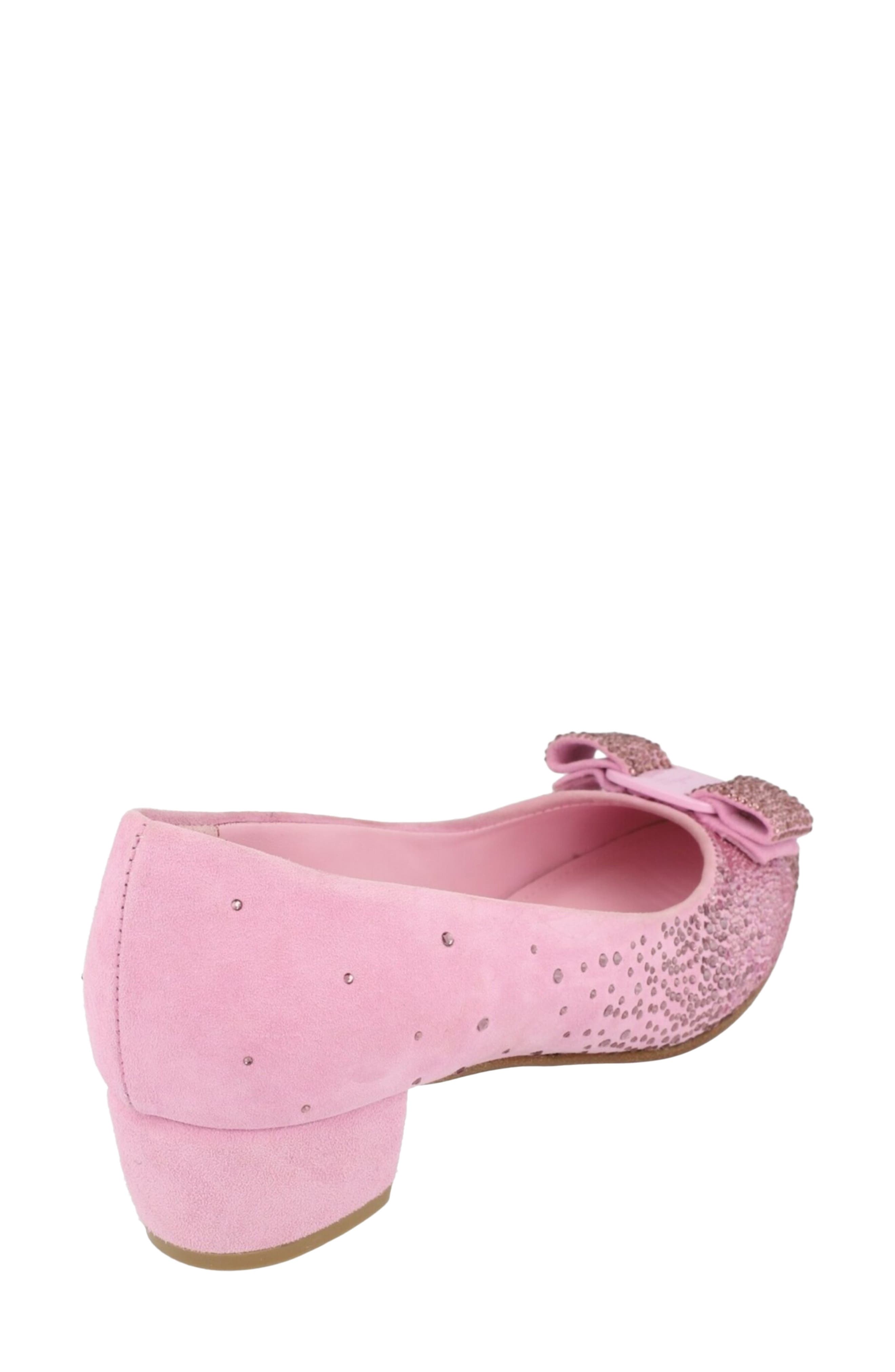 Vara Crystal Embellished Leather Pump, Alternate, color, LILAC