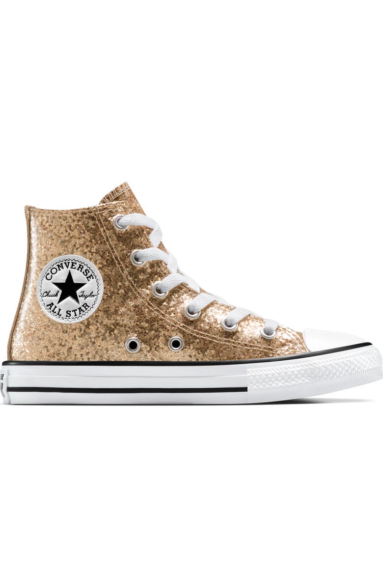Converse Kids' Chuck Taylor All Star Glitter High Top Sneaker, Alternate, color,