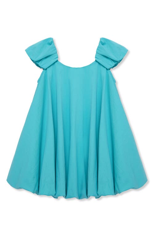 Peek Aren'T You Curious Kids' Sequin Bow Bubble Dress in Teal 